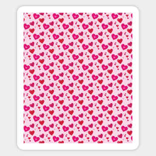 Valentines Day Hearts Repeated Pattern 114 Sticker